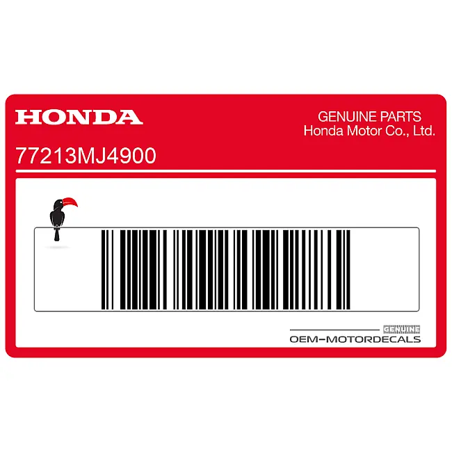 Honda VF1000 Colín Monoplaza VF1000R Pegatina OEM 77213MJ4900