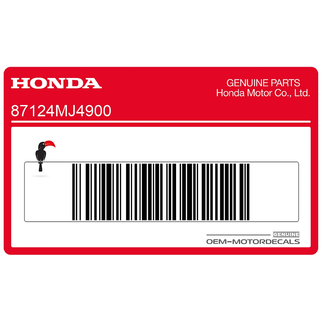 Honda VF1000 Adesivo Serbatoio Lato Sinistro OEM 87124MJ4900