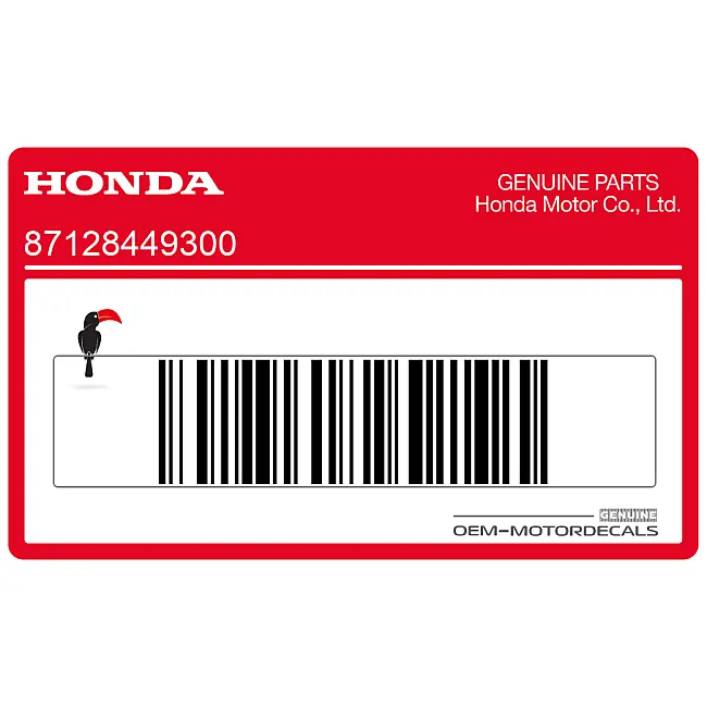 Honda CX500C CUSTOM Adesivo Serbatoio Lato Destro OEM 87128449300