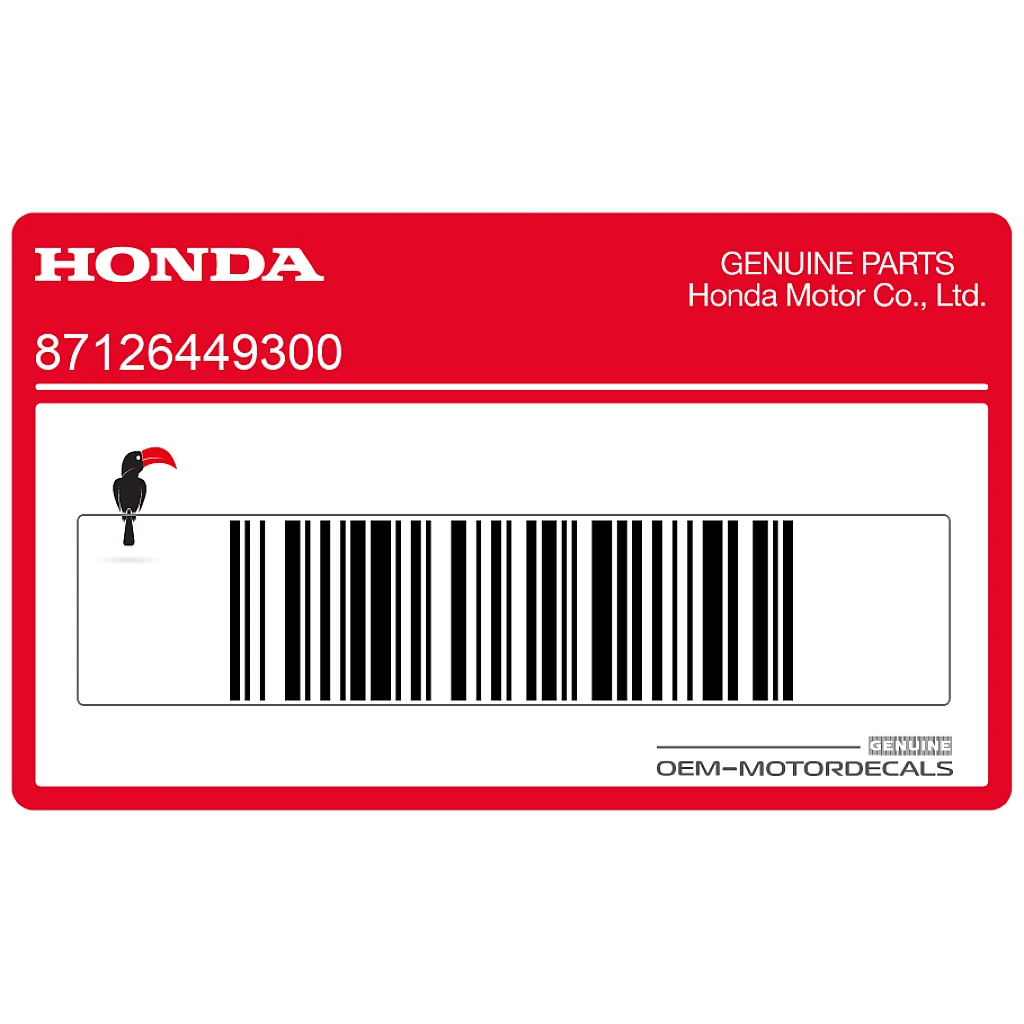 Honda CX500 Custom Side Cover CX500 CUSTOM Stripe Right Side OEM 87126449300