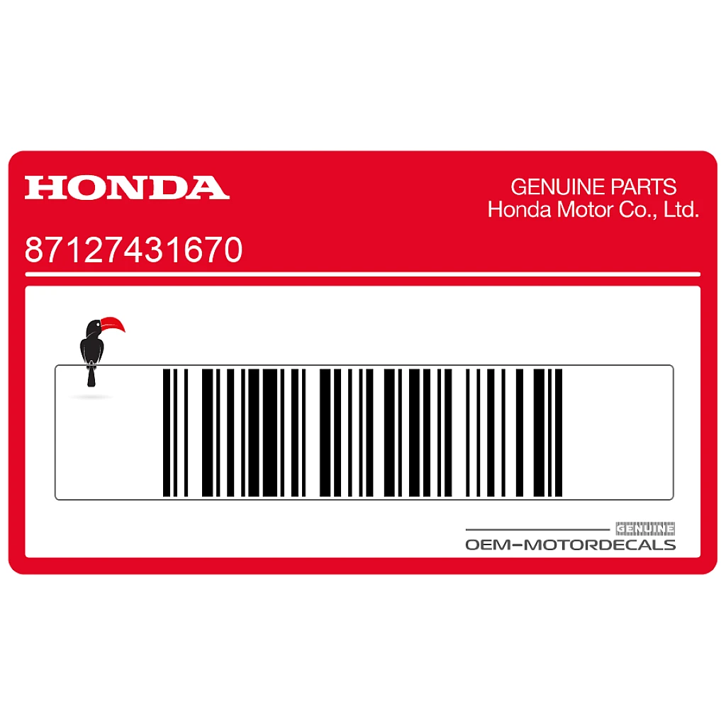 Honda CX500C CUSTOM Emblema Anteriore OEM 87127431670