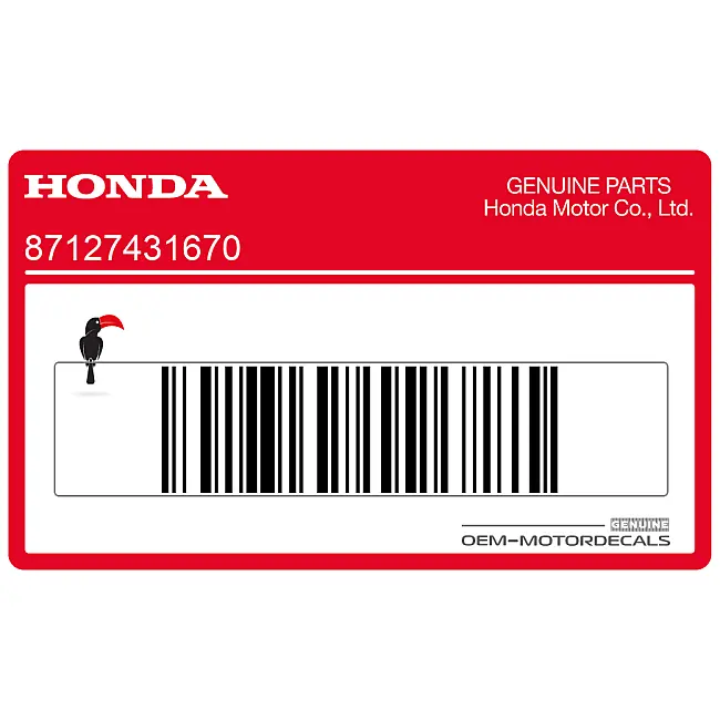 Honda CX500C CUSTOM Vorderes Emblem OEM 87127431670