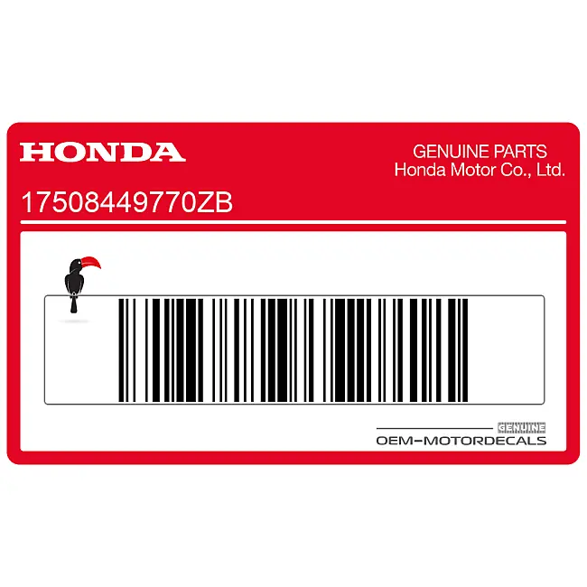 Honda CX500C CUSTOM Adesivo fiancata lato destro OEM 17508449770ZB grafica di fabbrica per restauro moto
