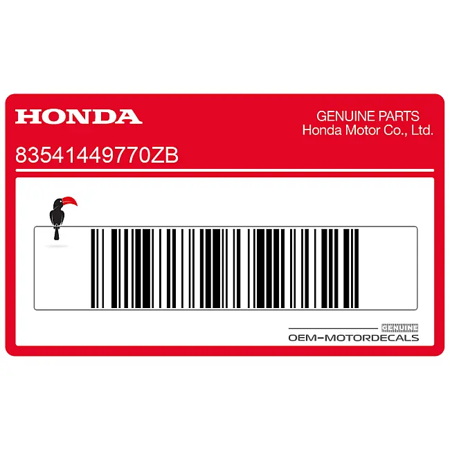 Honda CX500C CUSTOM Adesivo fiancata destra lato destro OEM 83541449770ZB