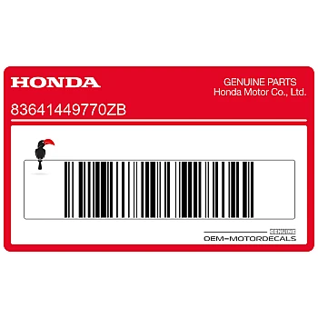 Side cover stripe, left side