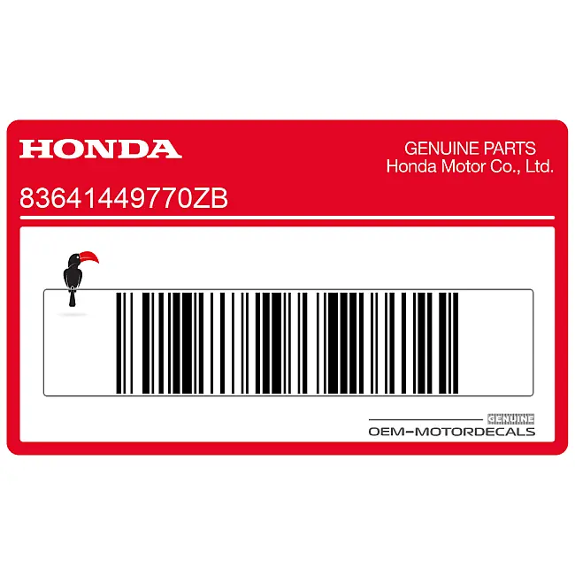 Adesivo Fiancata Sinistra Honda CX500C Custom OEM 83641449770ZB