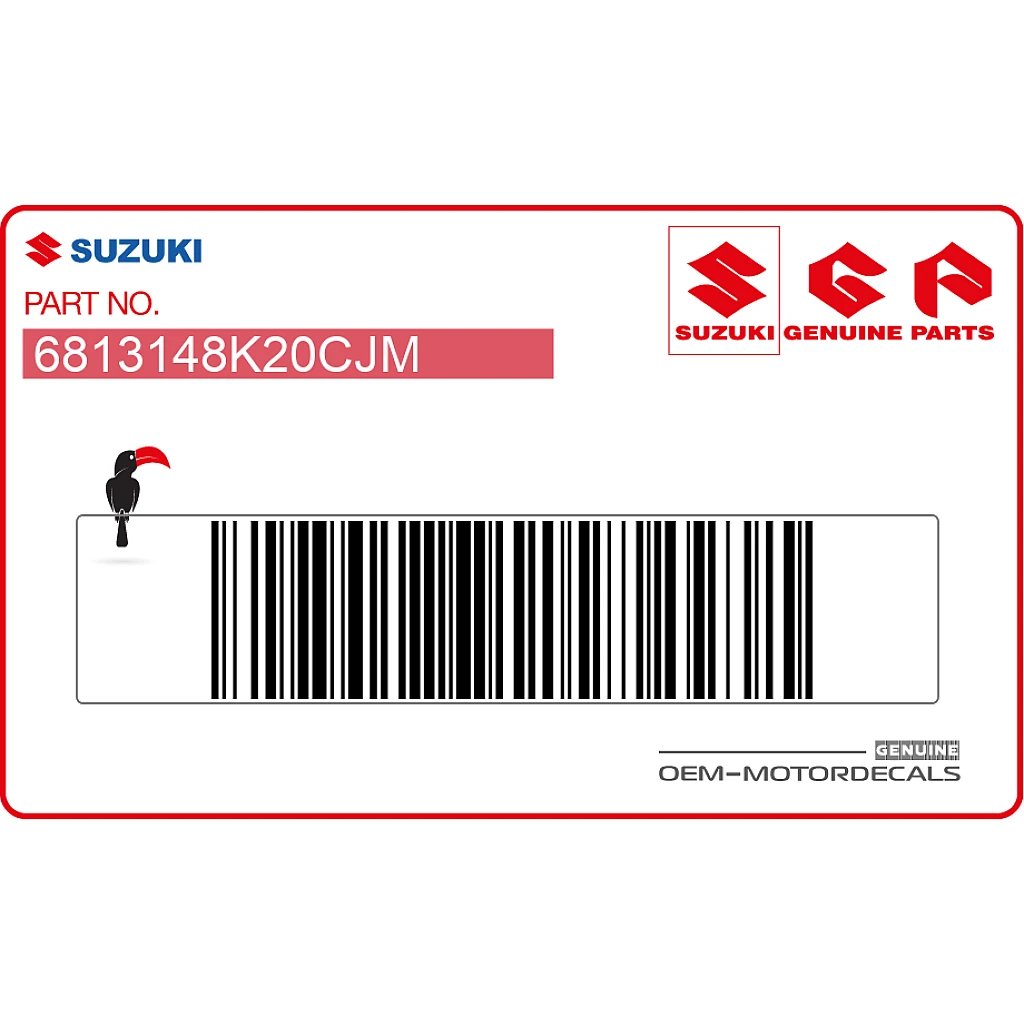 Suzuki GSXS1000 Emblème Logo GSX-S Flanc Carénage Côté Droit Genuine OEM 6813148K20CJM