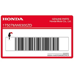 Kraftstofftank Honda Wing Aufkleber, rechte Seite