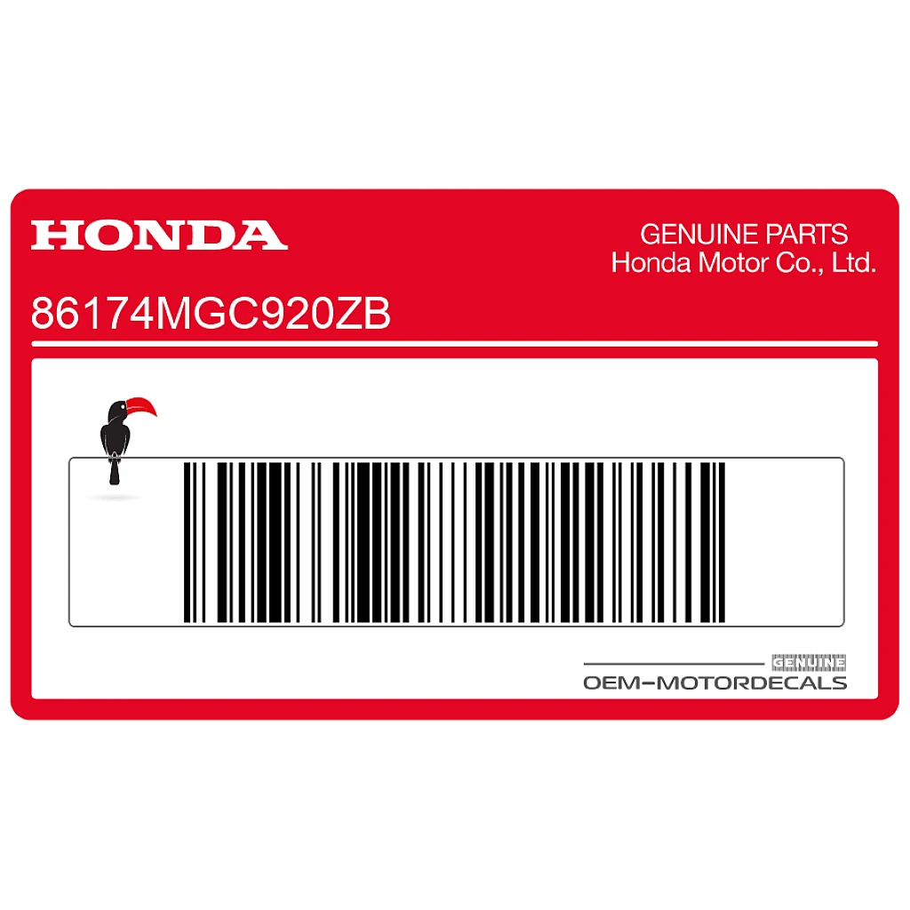 Honda CB1100 Pegatina Depósito Lado Izquierdo OEM 86174MGC920ZB