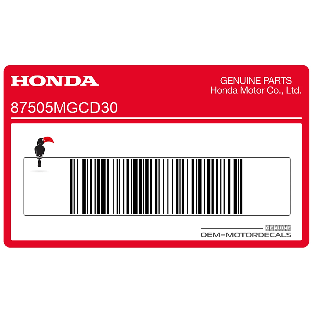 Honda CB1100 Reifeninformationsaufkleber nahe Reifen OEM 87505MGCD30
