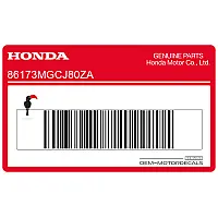 HONDA Adesivo serbatoio, lato destro 86173-MGC-J80ZA