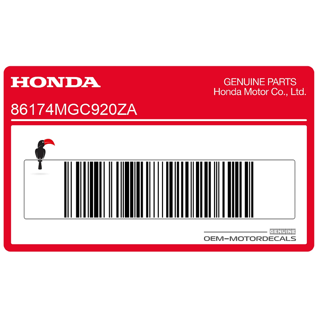 Honda CB1100 Fuel Tank Stripe Left Side OEM 86174MGC920ZA