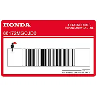 HONDA Emblema lato fiancata HONDA, lato sinistro 86172-MGC-JD0