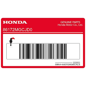 Emblemat HONDA na pokrywę boczną, lewa strona