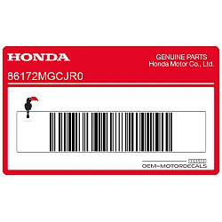 Emblemat HONDA na pokrywę boczną, lewa strona