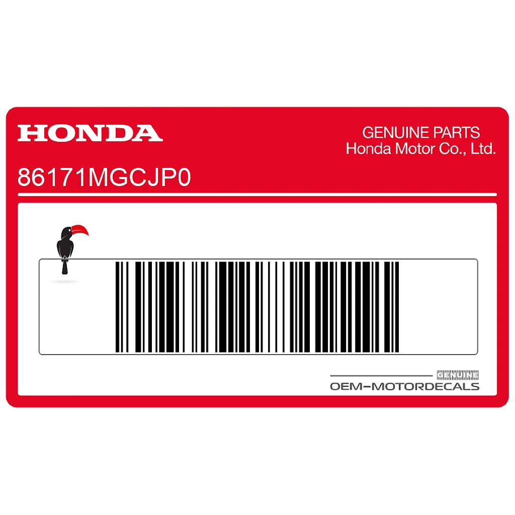 Honda CB1100 Seitenverkleidungs-HONDA-Emblem rechts OEM 86171MGCJP0 für authentische Werksrestauration.