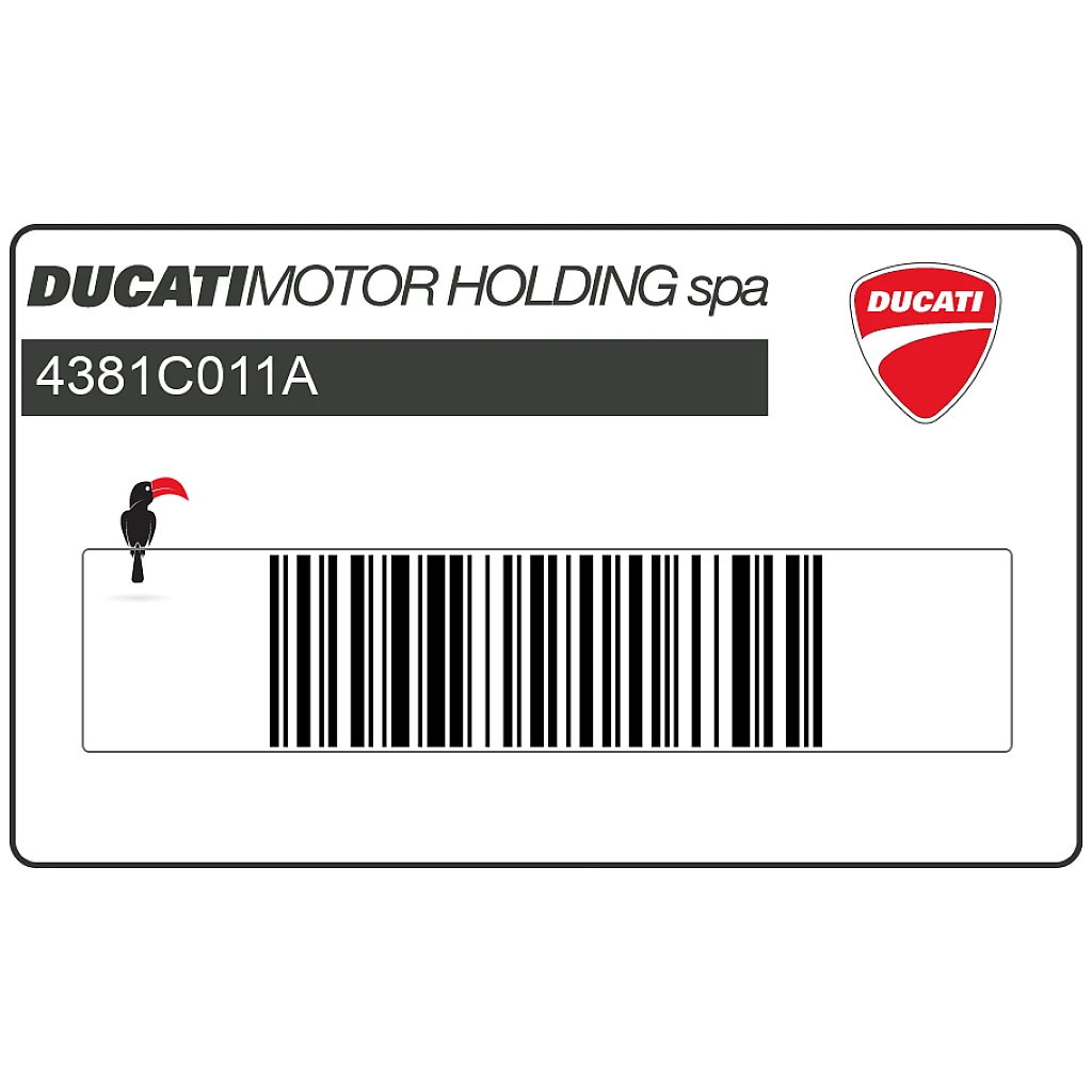 Ducati SuperSport 939 Seitenverkleidung DUCATI Logo Aufkleber OEM 4381C011A