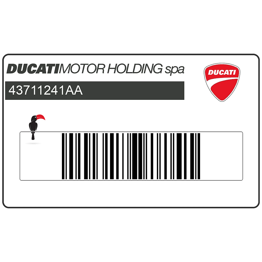 Ducati Supersport 800 Verkleidung DUCATI 800 Aufkleber Linke Seite OEM 43711241AA