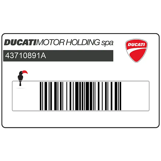 Ducati SuperSport Left Side Fairing SuperSport Decal Left Side OEM 43710891A