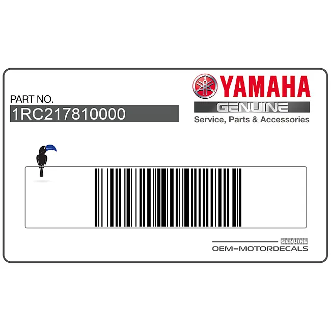 Yamaha MT-09 Linke Verkleidung Emblem Linke Seite OEM 1RC217810000