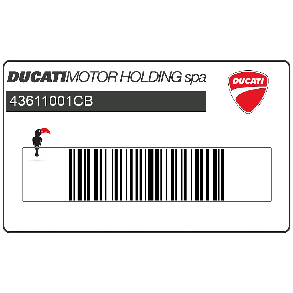 Ducati SuperSport 750 Zijkuip SUPERSPORT Sticker OEM 43611001CB