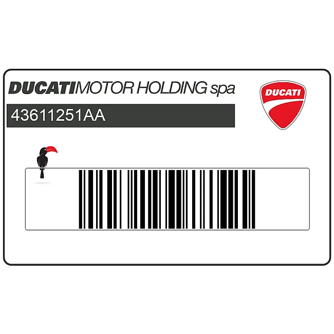 Ducati Supersport 620 Left Side Fairing DUCATI 620 SPORT Emblem Left Side OEM 43611251AA