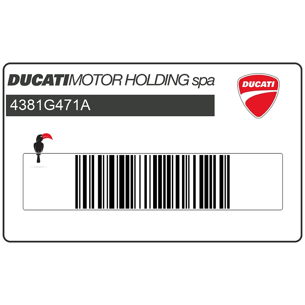 Ducati Streetfighter V4 Aufkleber für Scheinwerferabdeckung OEM 4381G471A