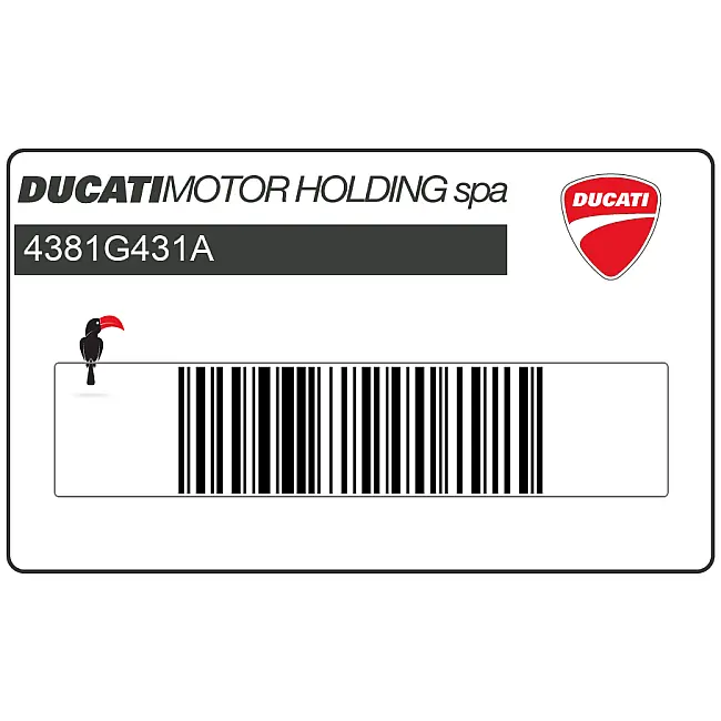 Ducati Streetfighter V4 Right Side Fairing Italian Flag Decal OEM 4381G431A