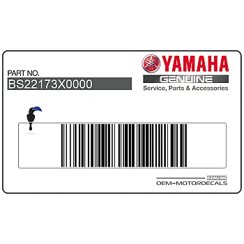 Naklejka na tylną owiewkę / zadupek, lewa strona