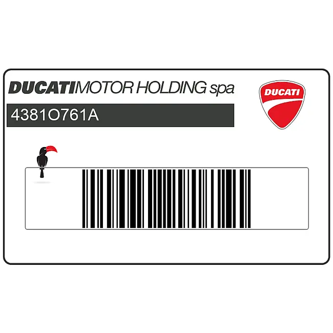 Ducati Streetfighter V2 side panel graphic right and left side OEM 4381O761A