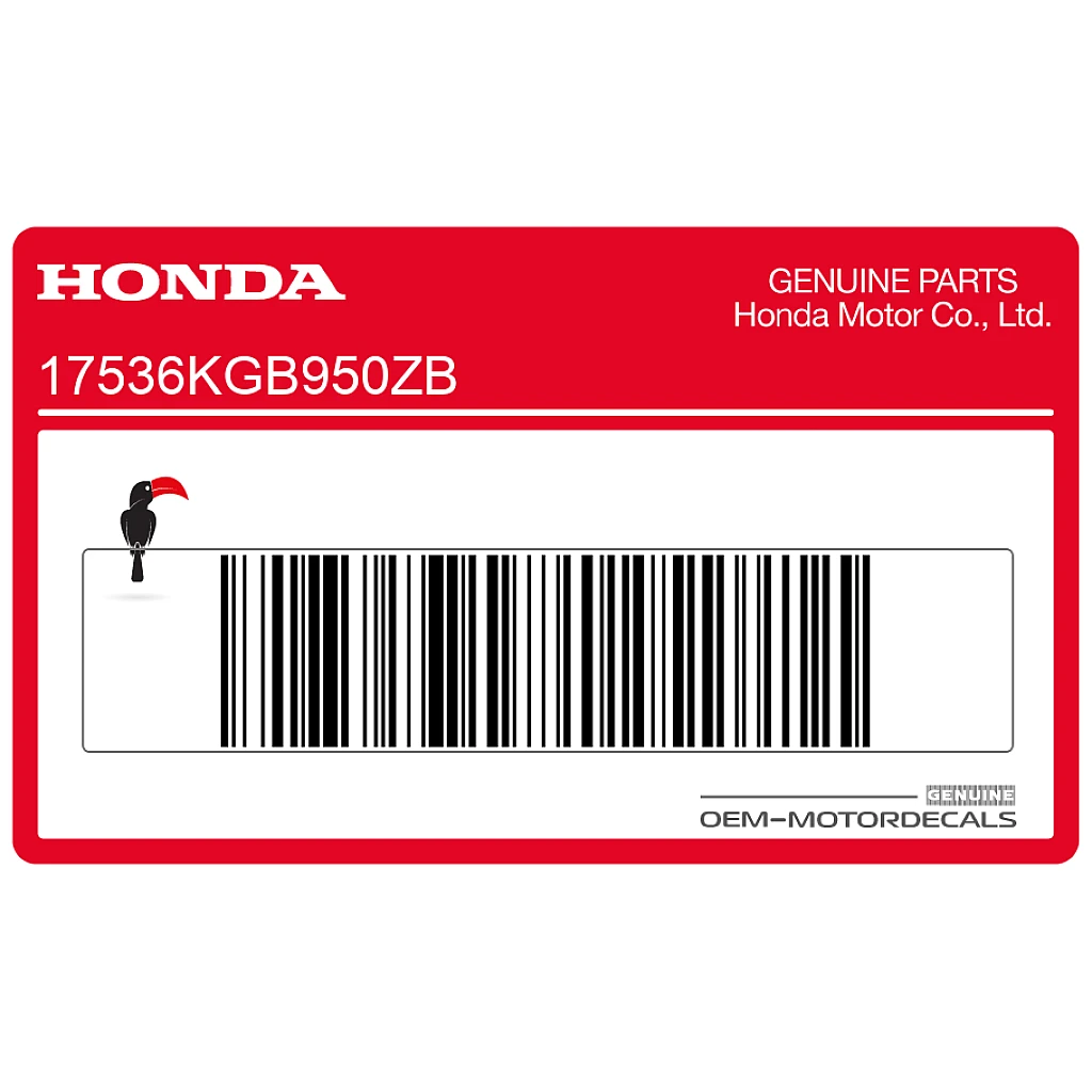 Honda VT125C SHADOW Original Tankaufkleber linke Seite OEM 17536KGB950ZB Werksgrafik