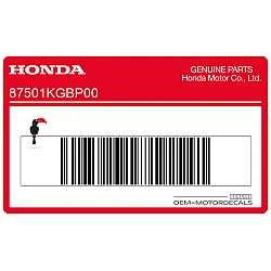 Kraftstofftank Registrierungsnummernschild