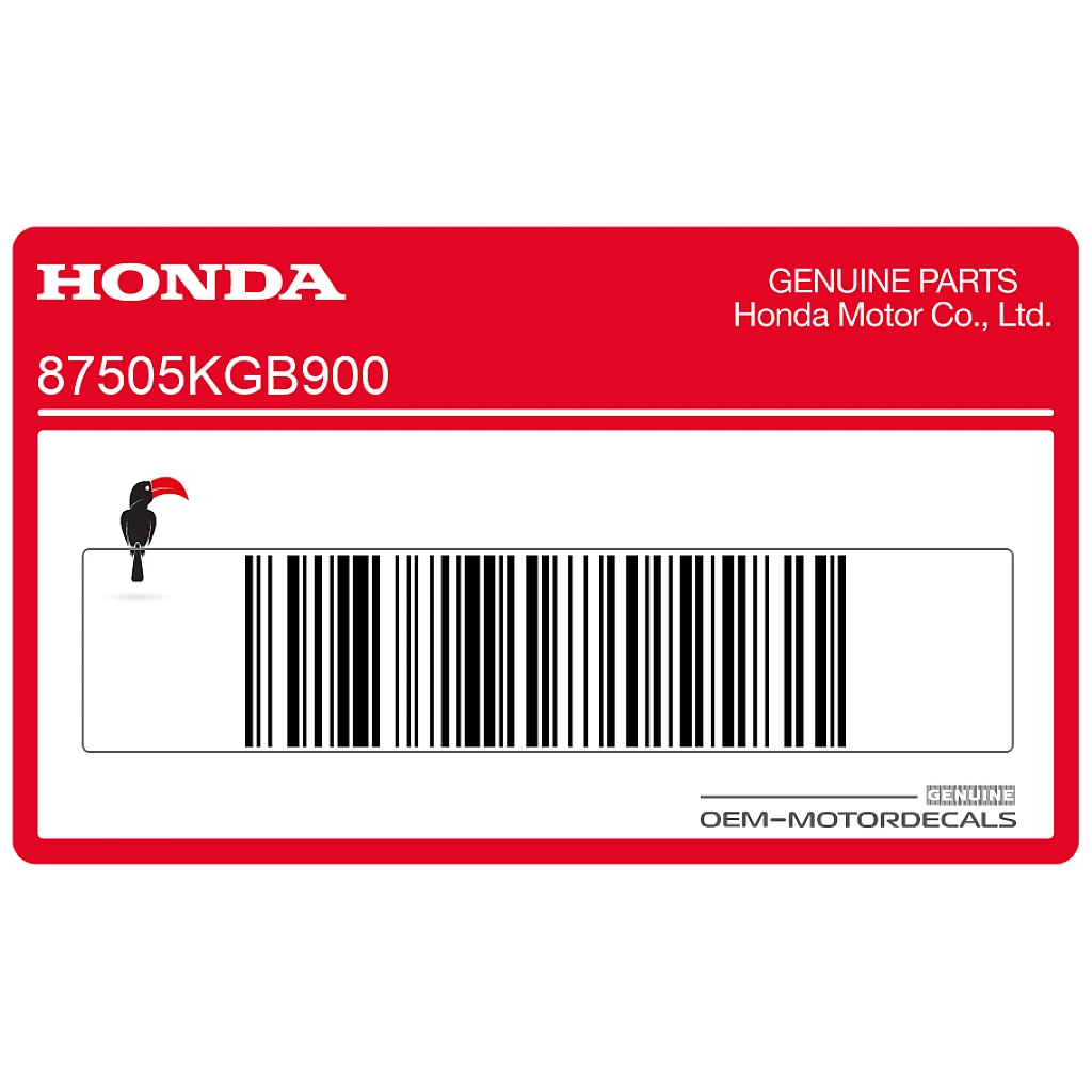 Honda VT125C Shadow Adesivo Informazioni Pneumatico Forcellone Genuine OEM 87505KGB900 Factory Sticker