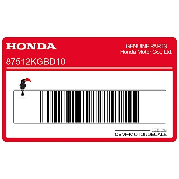 Adesivo accessorio coperchio faro, lato sinistro