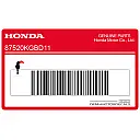 Frame anti-sabotage sticker, rechterkant