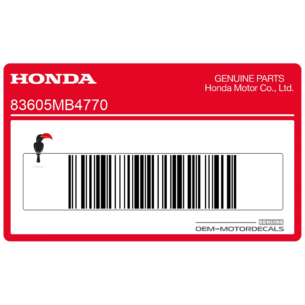 Honda VF1100C MAGNA Seitenverkleidung MAGNA Aufkleber Emblem Original OEM 83605MB4770