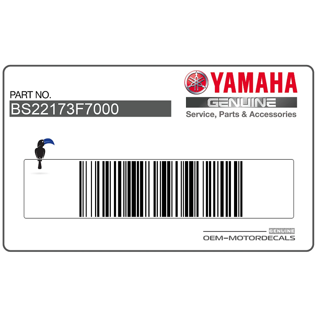 Autocollant de réservoir droit Yamaha MT-09 Côté droit OEM BS22173F7000