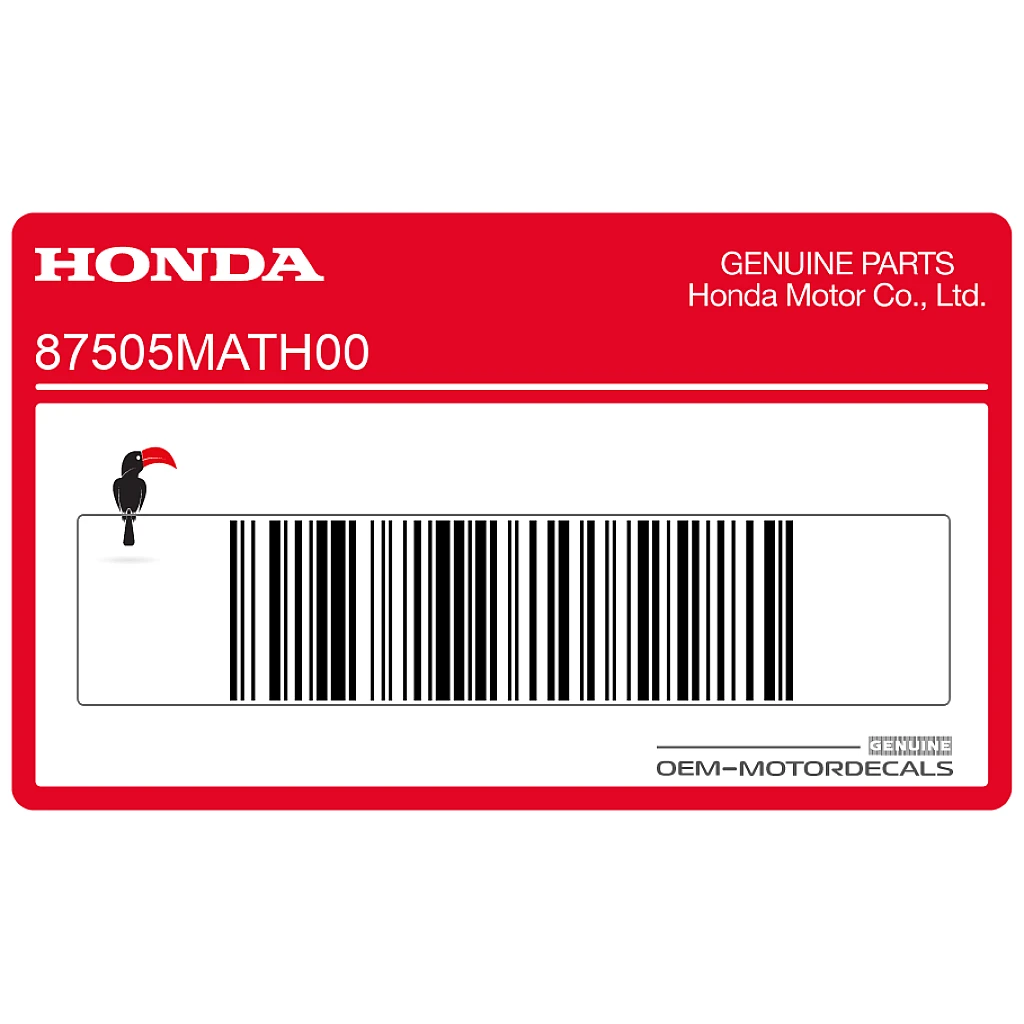 Honda CBR1100XX SUPER BLACKBIRD Naklejka ostrzegawcza na oponę OEM 87505MATH00