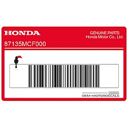 Fuel tank FUEL CAUTION (ENGL) label
