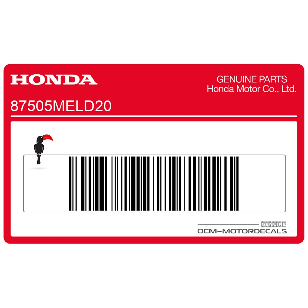 Honda CBR1000RR FIREBLADE Reifeninformationswarnaufkleber OEM 87505MELD20