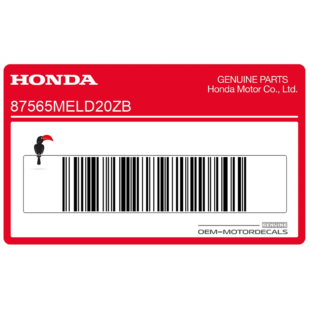 Honda CBR1000RR FIREBLADE Kraftstofftank Warnhinweisaufkleber Original Sicherheitsetikett OEM 87565MELD20ZB