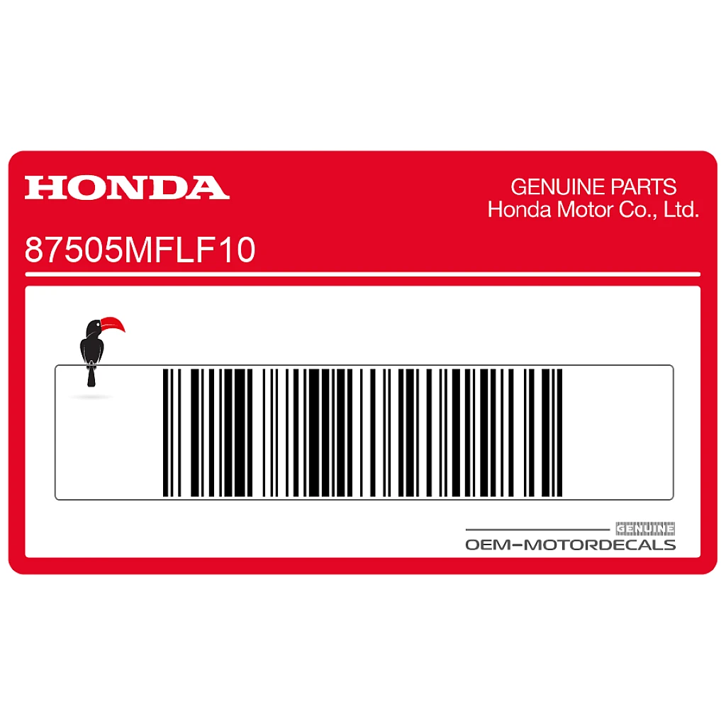 Honda CBR1000RR Fireblade Adesivo Avvertenza Pneumatici Forcellone OEM 87505MFLF10