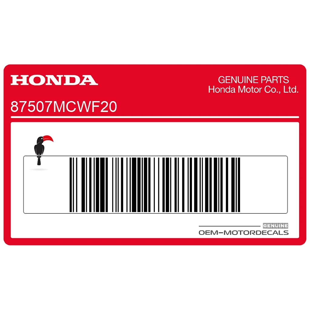 Honda CBR1000RR Fireblade Linke Schwinge Antriebskettenverschleißanzeige Aufkleber OEM 87507MCWF20