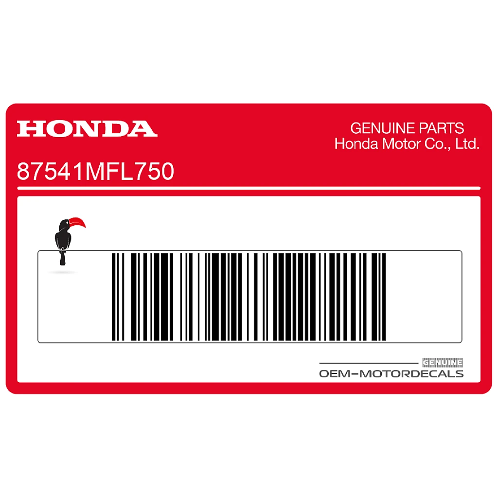 Etiqueta de advertencia OEM 87541MFL750 para tapón de llenado de aceite Honda CBR1000RR Fireblade