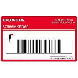 Fuel tank fuel & drive label