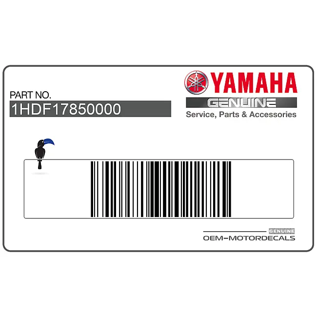 Yamaha TZR50 Emblema carenatura laterale lato sinistro OEM 1HDF17850000