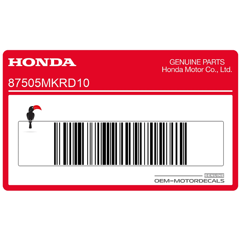 Honda CBR1000RR FIREBLADE Tire & Drive Chain Label OEM 87505MKRD10