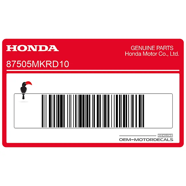 Autocollant Honda CBR1000RR FIREBLADE pour pneu et chaîne d'entraînement OEM 87505MKRD10