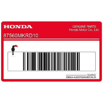 Fuel tank warning label