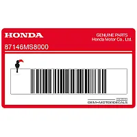 HONDA Upper cowl stripe 87146-MS8-000